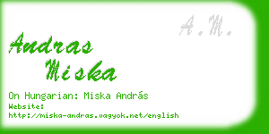 andras miska business card